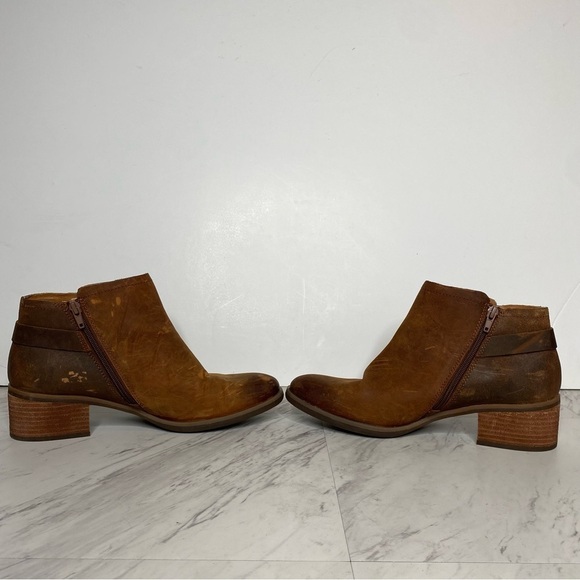 Korks Sonya Brown Leather Bootie 9 1/2 - Picture 5 of 15